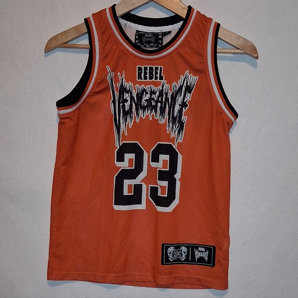 Rebel Vengeance #23 Basketball Jersey Kids Medium